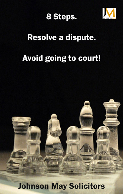 E-book cover - 8 steps to resolve a dispute